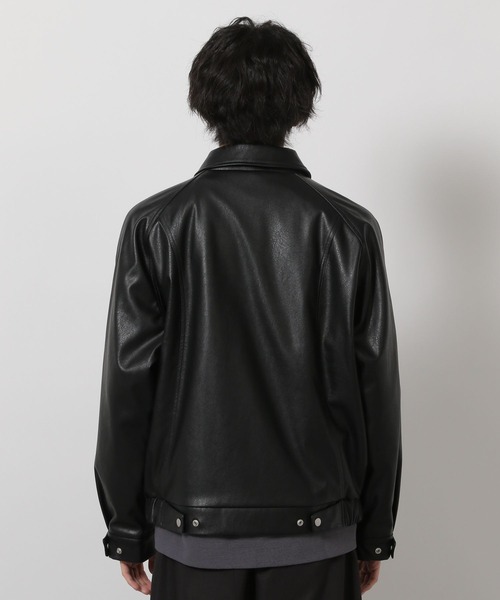 LAKOLE（ラコレ）の「シングルPUレザーブルゾン / 638221（ブルゾン・メンズ・ブラック/ブラウン/グリーン・LARGE/MEDIUM）」の12枚目の写真