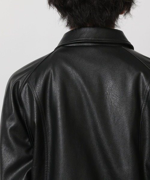 LAKOLE（ラコレ）の「シングルPUレザーブルゾン / 638221（ブルゾン・メンズ・ブラック/ブラウン/グリーン・LARGE/MEDIUM）」の17枚目の写真