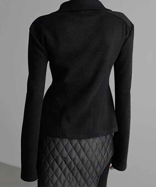 chuclla（チュクラ）の「【chen taitai】カーディガン（カーディガン/ボレロ・レディース・ダークグレー・FREE）」の7枚目の写真