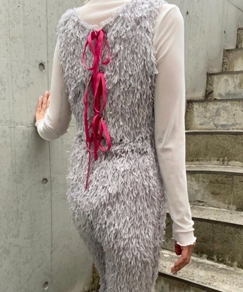 ENCLOSURE(エンクロージャー)の「【ENCLOSURE】Eco feather wide pants(その他パンツ・レディース・グレー/ブラック/ピンク・FREE)」の15枚目の写真