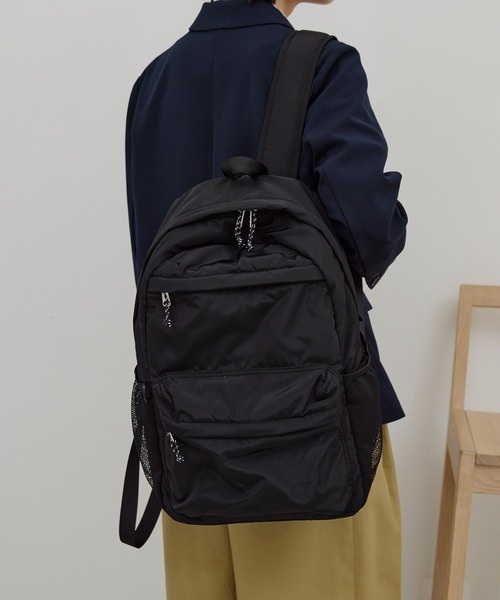 AMERICAN HOLIC（アメリカンホリック）の「【2SET】多機能リュック（バックパック/リュック・レディース・ブラック/ブルー/ライトグレー・FREE）」の2枚目の写真