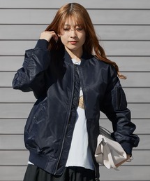 United Athle | 【UNITED ATHLE】中綿入り コクーンシルエット ツイル地 MA-1 ジャケット 2026年春夏(MA-1)