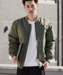 United Athle | 【UNITED ATHLE】中綿入り コクーンシルエット ツイル地 MA-1 ジャケット 2026年春夏(MA-1)