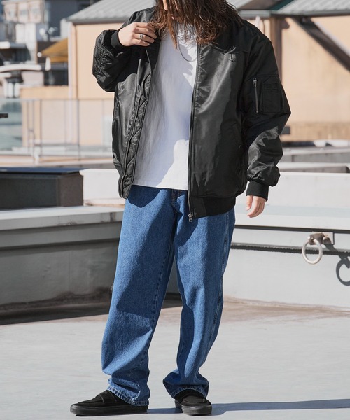 United Athle(ユナイテッドアスレ)の「【UNITED ATHLE】中綿入り コクーンシルエット ツイル地 MA-1 ジャケット 2026年春夏(MA-1・メンズ・ブラック/ネイビー/オリーブ・S/M/L/XL)」の4枚目の写真