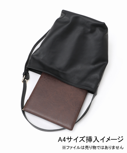 SLOBE IENA(スローブイエナ)の「ANTONELLO MASI SLOBE別注 バケツバッグ LUANA(ショルダーバッグ・レディース・ボルドー/ブラック・FREE)」の9枚目の写真