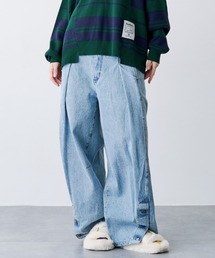 SeeSew（シーソー）の「【UNISEX】DENIM CURVE PANTS/デニムカーブパンツ（デニムパンツ）」