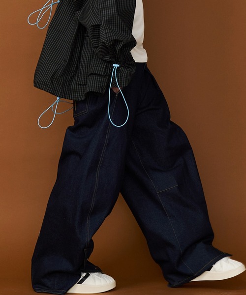 Curve Denim Pants/カーブデニムパンツ　ブラック　38 UNISEX】DENIM CURVE PANTS/デニムカーブパンツ（デニムパンツ