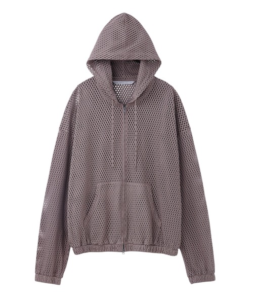 JOHN LAWRENCE SULLIVAN（ジョンローレンスサリバン）の「COTTON MESH ZIP-UP HOODIE（パーカー・メンズ・ブラック/ベージュ/ホワイト・SMALL/MEDIUM/LARGE）」の3枚目の写真