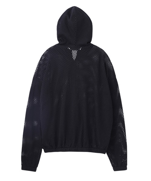 JOHN LAWRENCE SULLIVAN（ジョンローレンスサリバン）の「COTTON MESH ZIP-UP HOODIE（パーカー・メンズ・ブラック/ベージュ/ホワイト・SMALL/MEDIUM/LARGE）」の4枚目の写真