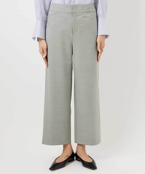 MICHEL KLEIN（ミッシェル・クラン）の「[2WAYストレッチ]定番ワイドパンツ（その他パンツ・レディース・ネイビー/ブラック/ライトグレー・38）」の10枚目の写真