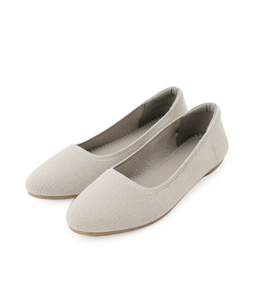 SHOO・LA・RUE（シューラルー）の「【NEW】洗えてサラサラニットパンプス（パンプス・レディース・ベージュ系/ブルー/ライトベージュ/ブラック・45/35/25）」の2枚目の写真