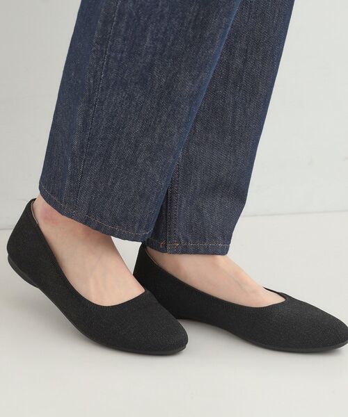 SHOO・LA・RUE（シューラルー）の「【NEW】洗えてサラサラニットパンプス（パンプス・レディース・ベージュ系/ブルー/ライトベージュ/ブラック・45/35/25）」の5枚目の写真