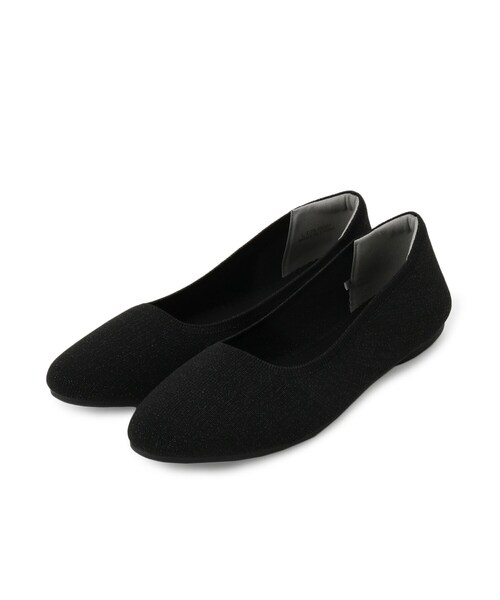 SHOO・LA・RUE（シューラルー）の「【NEW】洗えてサラサラニットパンプス（パンプス・レディース・ベージュ系/ブルー/ライトベージュ/ブラック・45/35/25）」の6枚目の写真