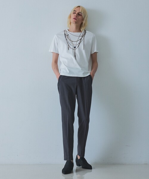 YArKA(ヤーカ)の「【YArKA×5351】ネックレス プリント 半袖 Tシャツ(Tシャツ/カットソー・メンズ・ホワイト/ブラック・44/50/48/46)」の3枚目の写真