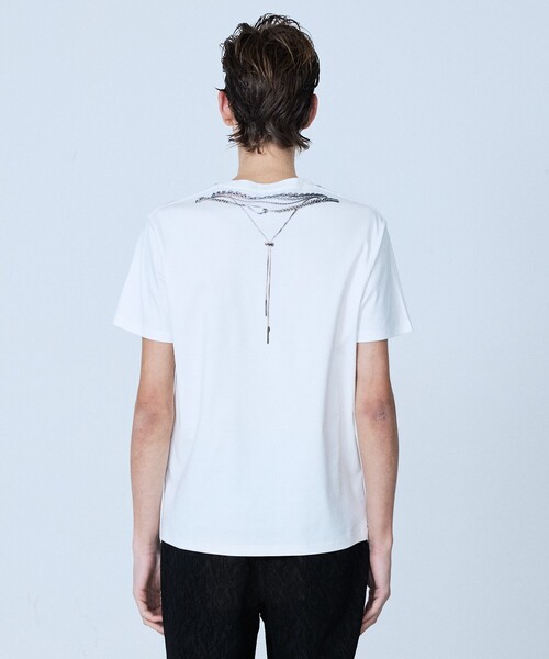 YArKA(ヤーカ)の「【YArKA×5351】ネックレス プリント 半袖 Tシャツ(Tシャツ/カットソー・メンズ・ホワイト/ブラック・44/50/48/46)」の6枚目の写真