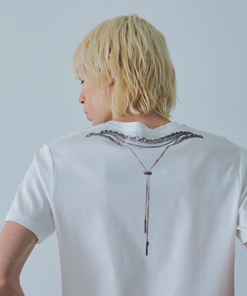 YArKA(ヤーカ)の「【YArKA×5351】ネックレス プリント 半袖 Tシャツ(Tシャツ/カットソー・メンズ・ホワイト/ブラック・44/50/48/46)」の11枚目の写真