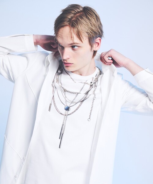 YArKA(ヤーカ)の「【YArKA×5351】ネックレス プリント 半袖 Tシャツ(Tシャツ/カットソー・メンズ・ホワイト/ブラック・44/50/48/46)」の20枚目の写真