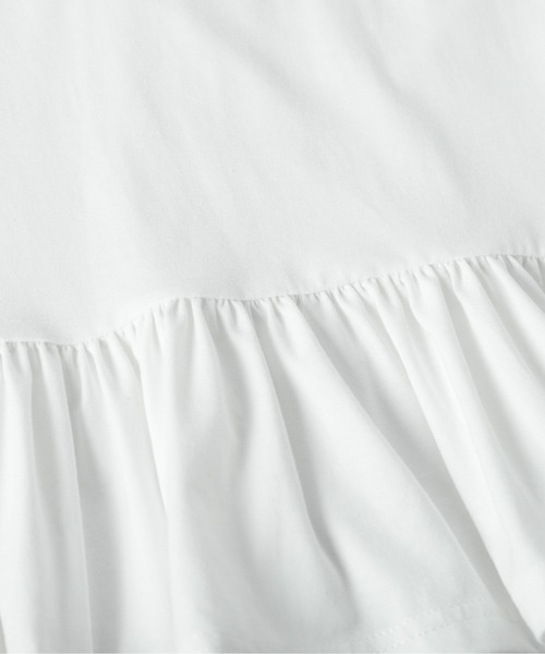 La-gemme(ラジェム)の「裾フリル カットソー(Tシャツ/カットソー・レディース・ブラック/ホワイト・フリー)」の5枚目の写真