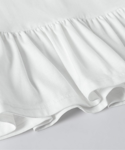 La-gemme(ラジェム)の「裾フリル カットソー(Tシャツ/カットソー・レディース・ブラック/ホワイト・フリー)」の6枚目の写真