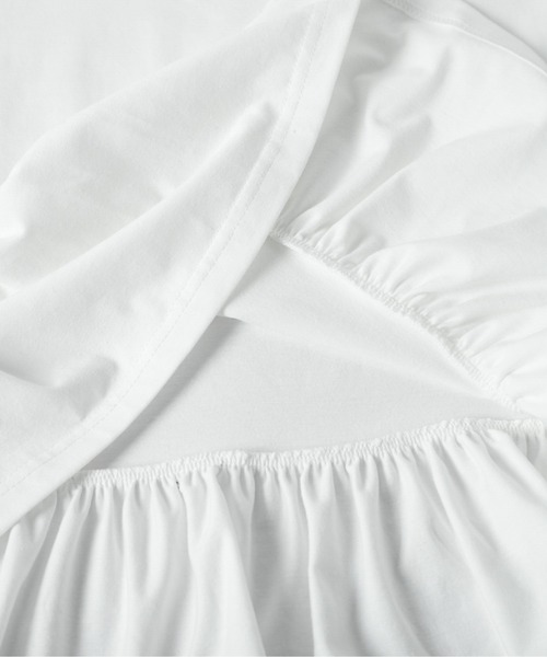 La-gemme(ラジェム)の「裾フリル カットソー(Tシャツ/カットソー・レディース・ブラック/ホワイト・フリー)」の7枚目の写真