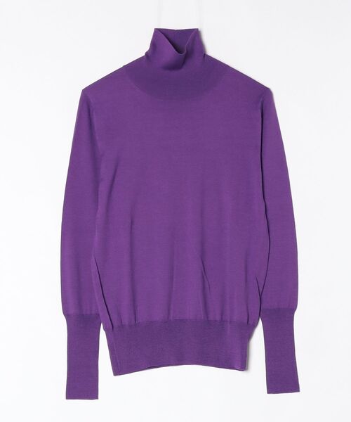 COTTON SILK высокая горловина вязаный джемпер 24AMSNI10
