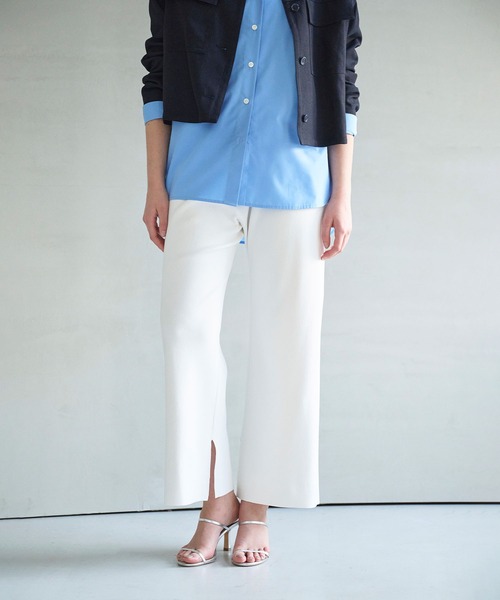 N.O.R.C(ノーク)の「ストレートニットパンツ【CLEAN MOTION】(その他パンツ・レディース・ホワイト/ネイビー・S/M)」の16枚目の写真