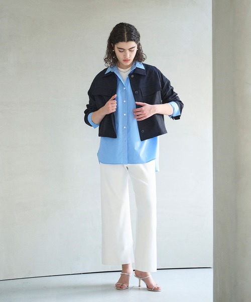 N.O.R.C(ノーク)の「ストレートニットパンツ【CLEAN MOTION】(その他パンツ・レディース・ホワイト/ネイビー・S/M)」の19枚目の写真