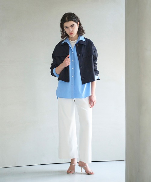 N.O.R.C(ノーク)の「ストレートニットパンツ【CLEAN MOTION】(その他パンツ・レディース・ホワイト/ネイビー・S/M)」の20枚目の写真