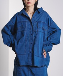 ROSE BUD | (GENE HEAVENS)WORK POCKET RIP STOP SHIRT(シャツ/ブラウス)