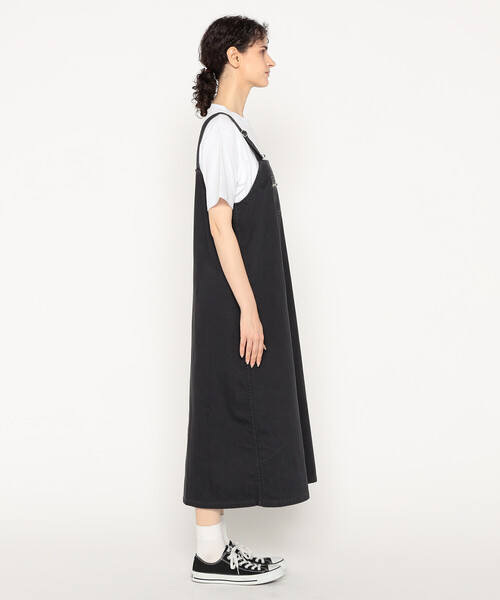 DANTON(ダントン)の「Women's Cotton Drill Overalls Skirt(ジャンパースカート・レディース・ブラック・36)」の5枚目の写真