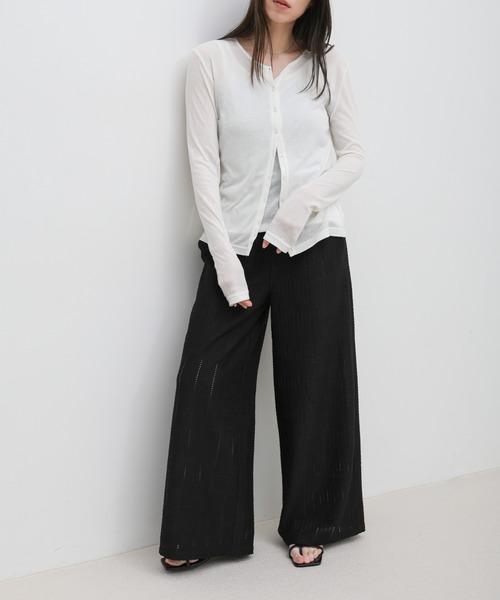 select MOCA（セレクトモカ）の「ジャガードレースイージーパンツ（その他パンツ・レディース・ブラック/アイボリー・FREE）」の19枚目の写真