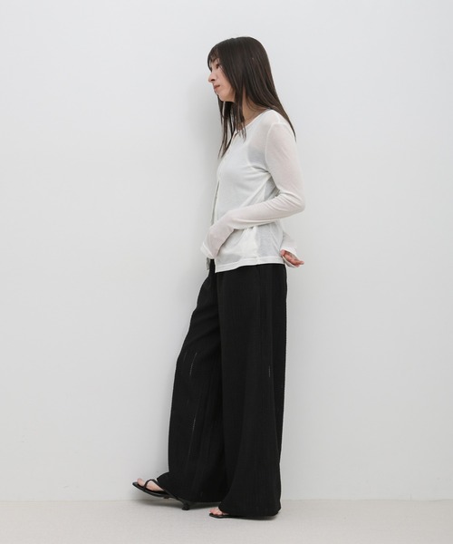 select MOCA（セレクトモカ）の「ジャガードレースイージーパンツ（その他パンツ・レディース・ブラック/アイボリー・FREE）」の20枚目の写真