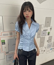 パフスリーブ Vネック」に該当するシャツ/ブラウスファッション通販