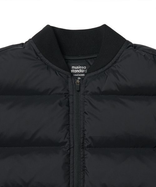 MUSINSA STANDARD KIDS（ムシンサスタンダードキッズ）の「ライトダウンブルゾンジャケット[ブラック]（ブルゾン・レディース・その他・130/120/110/100）」の4枚目の写真