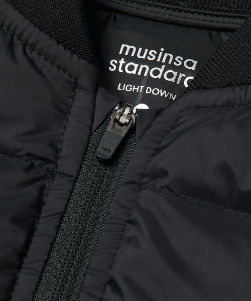 MUSINSA STANDARD KIDS（ムシンサスタンダードキッズ）の「ライトダウンブルゾンジャケット[ブラック]（ブルゾン・レディース・その他・130/120/110/100）」の7枚目の写真