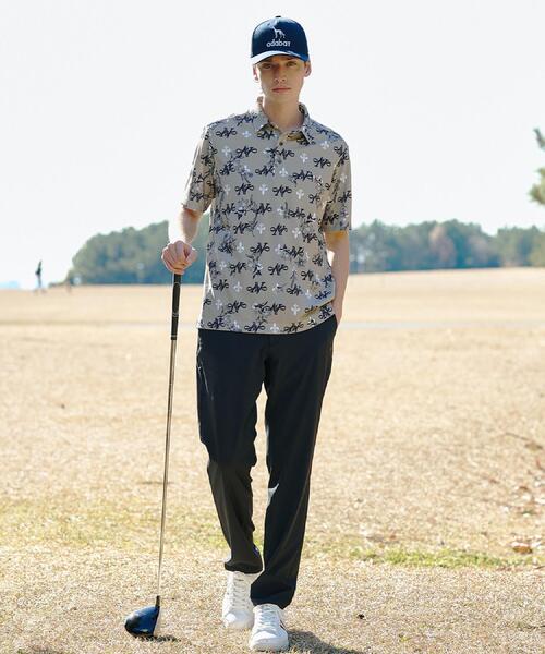 adabat(アダバット)の「【ADABAT NAVY】吸水速乾/UVカット ロゴモノグラム半袖ポロシャツ(ポロシャツ・メンズ・ベージュ系/ホワイト系1/ネイビー系・50/48/52/46)」の14枚目の写真