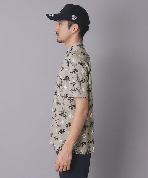 adabat(アダバット)の「【ADABAT NAVY】吸水速乾/UVカット ロゴモノグラム半袖ポロシャツ(ポロシャツ・メンズ・ベージュ系/ホワイト系1/ネイビー系・50/48/52/46)」の17枚目の写真