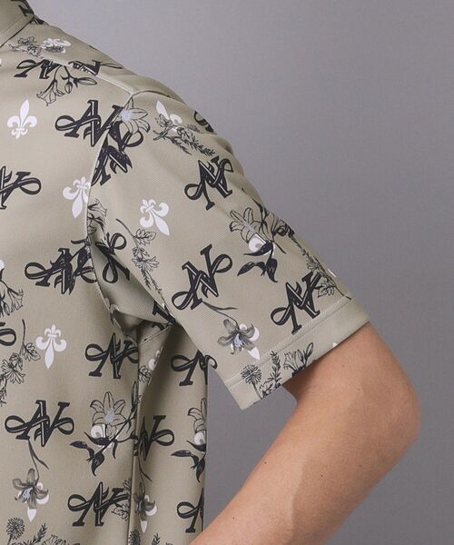 adabat(アダバット)の「【ADABAT NAVY】吸水速乾/UVカット ロゴモノグラム半袖ポロシャツ(ポロシャツ・メンズ・ベージュ系/ホワイト系1/ネイビー系・50/48/52/46)」の20枚目の写真