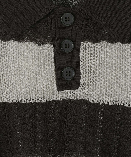 POSH BOY　ポッシュボーイ　ポロシャツ　ボーダー　カットソー　襟付き ロゴパッチボーダーハーフジップポロシャツ(110~150cm) | ネクシック