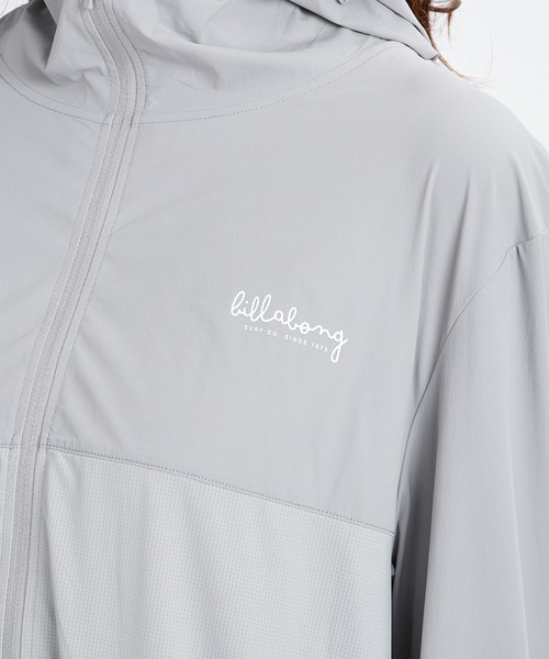 BILLABONG(ビラボン)の「BILLABONG/ビラボン ジップアップ パーカー ラッシュガード UVカット 吸水速乾 接触冷感 撥水 BG013861 UT(パーカー・レディース・ピンク/ライトグレー/ホワイト・M)」の7枚目の写真