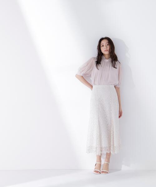 NATURAL BEAUTY BASICレース ロングスカートタグ付448 Natural Beauty N. Basic）（エヌエヌナチュラルビューティー N.（N. BEAUTY