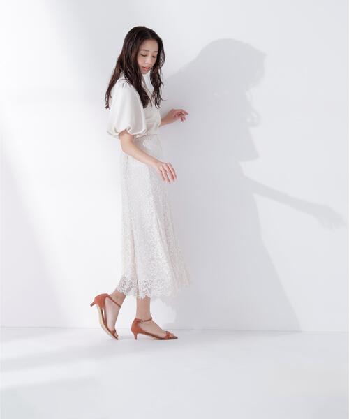 NATURAL BEAUTY BASIC(ナチュラルビューティーベーシック)の「◇レースマーメイドスカート(スカート・レディース・チャコールグレー/オフホワイト/ブルー/ブルー系その他2/ホワイト系その他2/グレー系その他2・MEDIUM/P/S)」の10枚目の写真