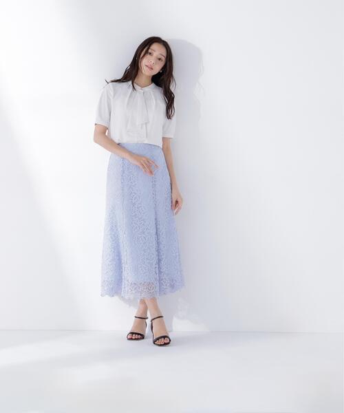 NATURAL BEAUTY BASIC(ナチュラルビューティーベーシック)の「◇レースマーメイドスカート(スカート・レディース・チャコールグレー/オフホワイト/ブルー/ブルー系その他2/ホワイト系その他2/グレー系その他2・MEDIUM/P/S)」の16枚目の写真