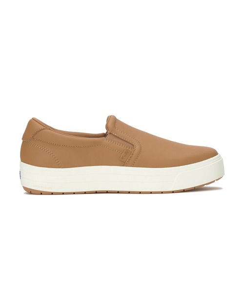 Keds(ケッズ)の「Keds ケッズ パーク スリップオン レザー ブラウン(スニーカー・レディース・ブラウン・23.0cm/24.0cm/24.5cm/25.0cm/22.5cm/23.5cm)」の2枚目の写真