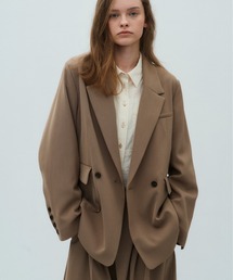 PUBLIC TOKYO | シルキーツイルダブルジャケット(テーラードジャケット)