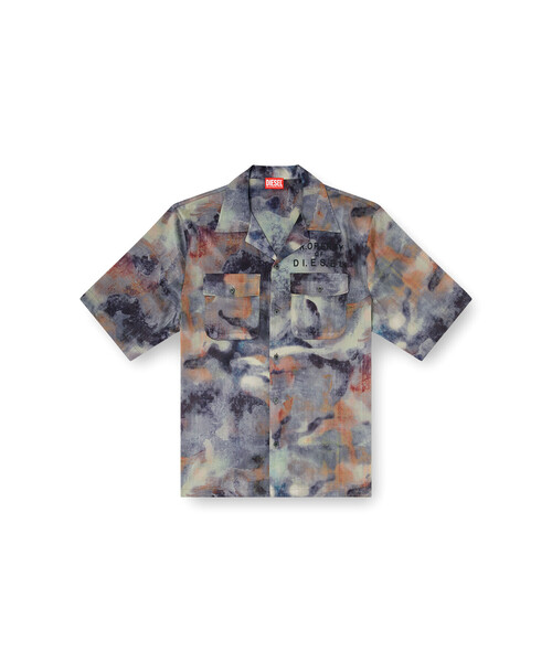 DIESEL(ディーゼル)の「メンズ 半袖シャツ S-BRACK-DMBN(シャツ/ブラウス・メンズ・ブルー系その他・50/46/48/44/54/52)」の5枚目の写真