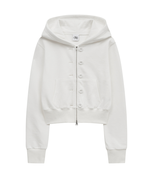 Midnight Move（ミッドナイトムーブ）の「bt hood zip up (white)（パーカー・レディース・その他・FREE）」の11枚目の写真