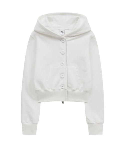 Midnight Move（ミッドナイトムーブ）の「bt hood zip up (white)（パーカー・レディース・その他・FREE）」の5枚目の写真