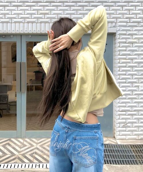 Midnight Move（ミッドナイトムーブ）の「bt hood zip up (white)（パーカー・レディース・その他・FREE）」の9枚目の写真
