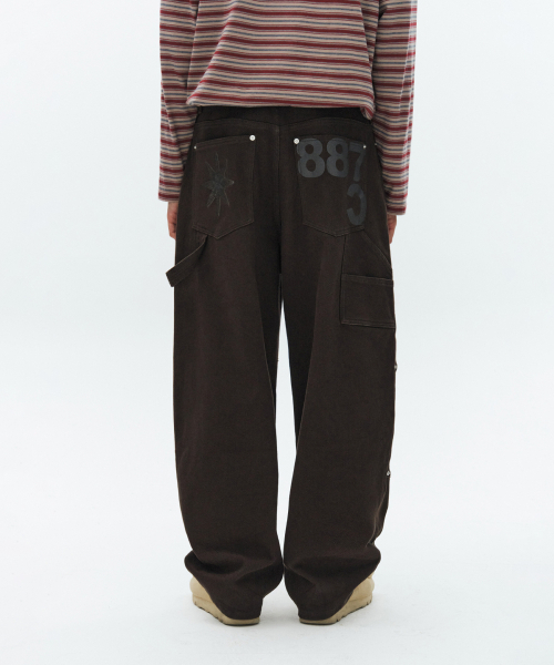 CACTUSDONUTMARKET(カクタスドーナツマーケット)の「Rivet Embroidery Carpenter Trouser-Khaki(その他パンツ・レディース・その他・MEDIUM/LARGE)」の1枚目の写真